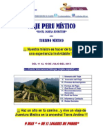 Informacion General Peru Mistico Julio 2013