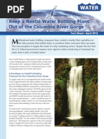 Download Keep Nestl Water Bottling Plant out of the Columbia River Gorge by Food and Water Watch SN137599063 doc pdf