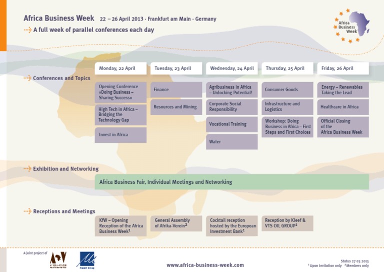 Africa Business Week: A Full Week of Parallel Conferences Each Day | PDF