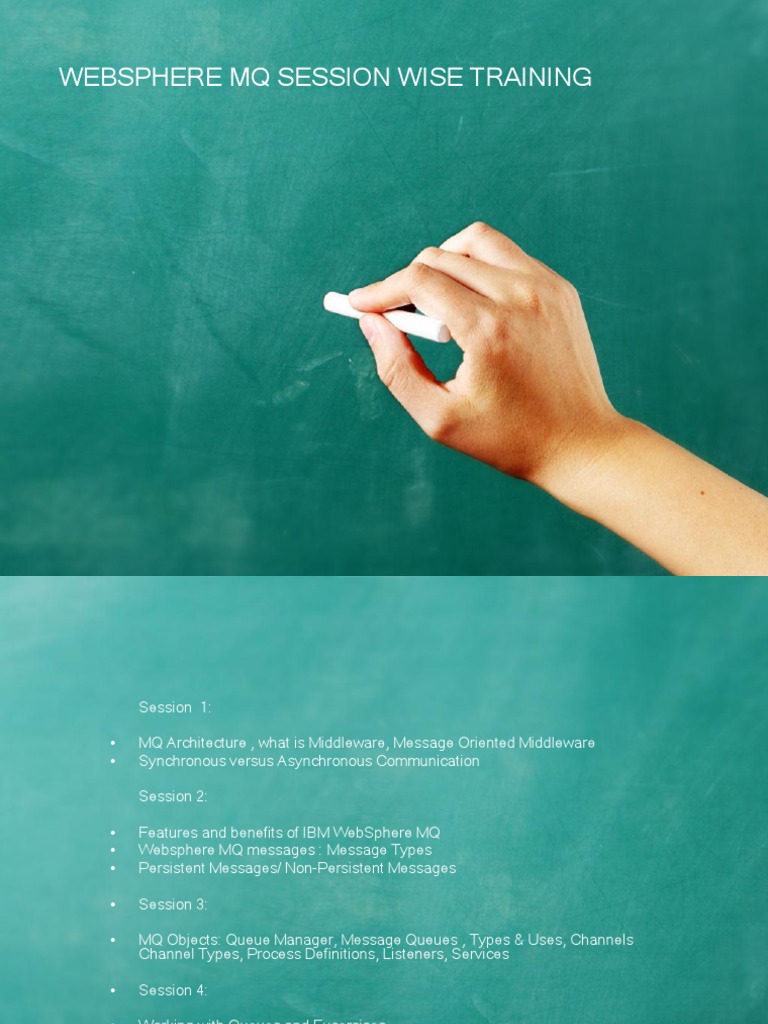 WebSphere MQ Training Sessions | PDF | Software Design | Digital Technology