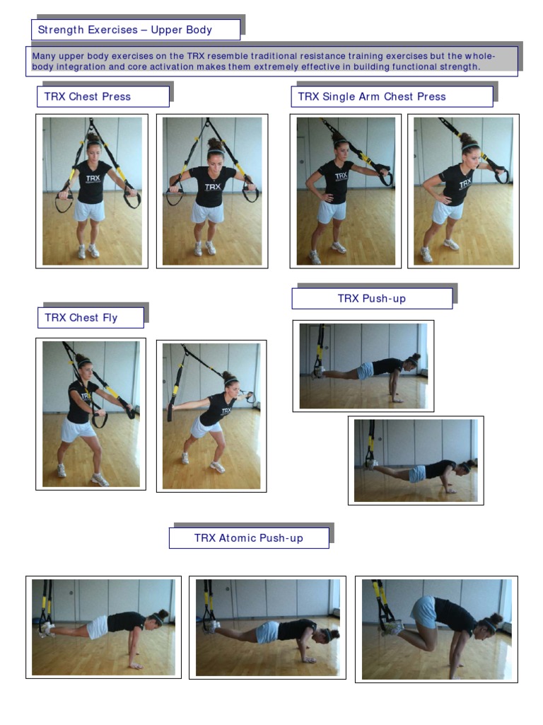 TRX Exercises 1 PDF | PDF | Career & Growth | Wellness