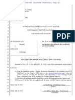 A Ttorney For Plaintiff: No. 3:12-cv-02396 EMC Adr Certification by Parties and Counsel