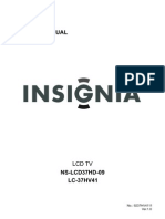 Insignia - Xoceco Lc-37hv41 - ns-Lcd37hd-09 LCD TV SM