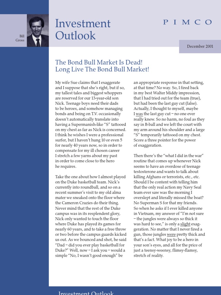 Bill Gross Investment Outlook Dec 01 PDF Securities (Finance