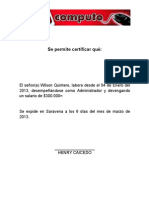 Certificacion Laboral