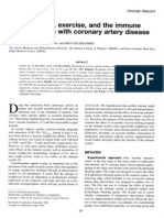 Beta-Blockers, Exercise, and The Immune System in Men With Coronary Artery Disease