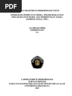 Download Laporan 1 Sterilisasi Dan Teknik Aseptis Media Pertumbuhan Mikroba Isolasi Pemurnian Dsb by Ayu Hilyatul Millah SN137635271 doc pdf