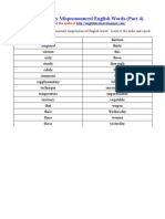 Most Commonly Mispronounced English Words 4