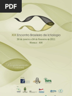 Livro de Resumos Do XIX Encontro Brasileiro de Ictiologia