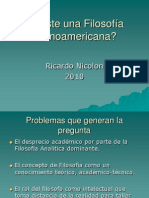 Nicolon 2010 Existe Una Filosofia Suramericana