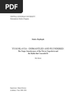 Download Yugoslavia - Dismantled and Plundered by Slovenian study references  SN13765362 doc pdf