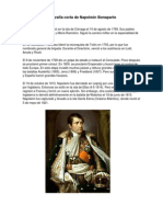 Biografía Corta de Napoleón Bonaparte