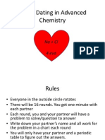 Speed Dating in Advanced Chemistry