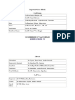 Important Crops of India