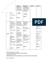 Grade de Grupos de Estudos No Calendario Da Filosofia