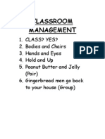 Classroom Management Rules