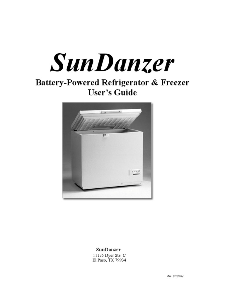 Sundanzer refrigerator 2024