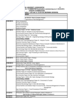 Date-Sheet of UG-PG (Semester) April-May-June 2013