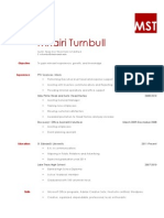 Mhairi Turnbull: Objective