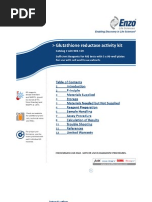 ADI 900 159 Insert Enzo | PDF | Glutathione