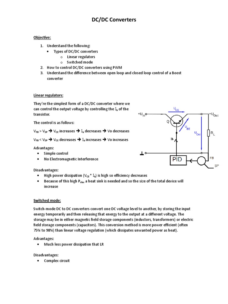 Understanding DC/DC Converters and Control | PDF | Electric Power ...