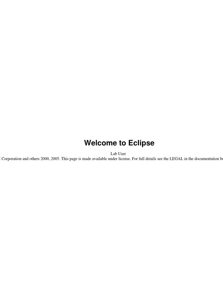 Eclipse Book | PDF | Computers | Technology & Engineering