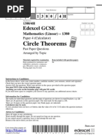 Circle Theorems: Edexcel GCSE