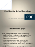 Clasificación de Las Dinámicas