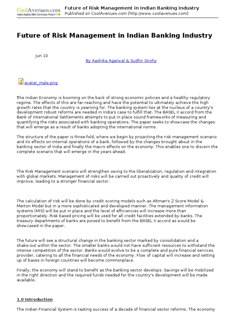 Future of Risk Management in Banking | PDF | Basel Ii | Banks