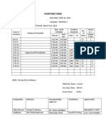 Overtime Form