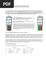 TIA/EIA-568-A, T-568B RJ45 Wiring Standard: For Wiring Straight-Through and Cross-Over RJ-45 Cables