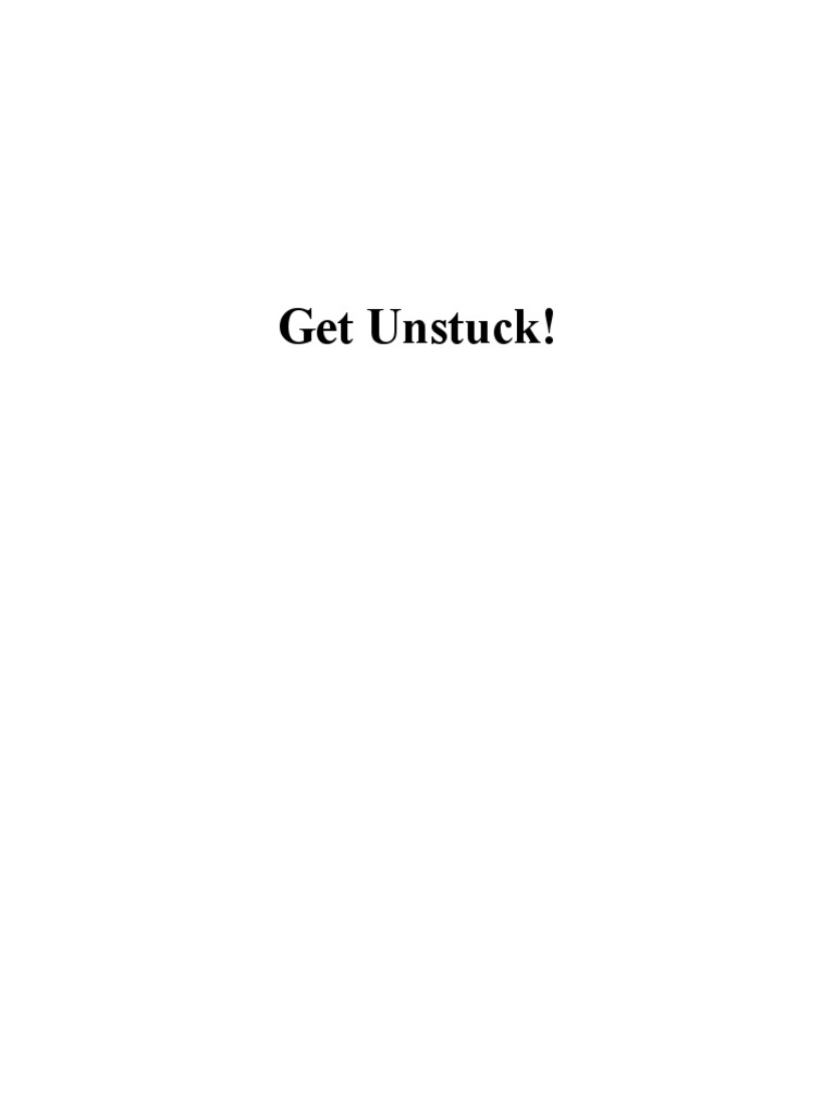 Get Unstuck Pdf Forgiveness Anger