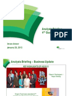 Analyst Briefing 4 Q 2012