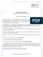 Appel A Communication Doctoriales Geneve 2013-1