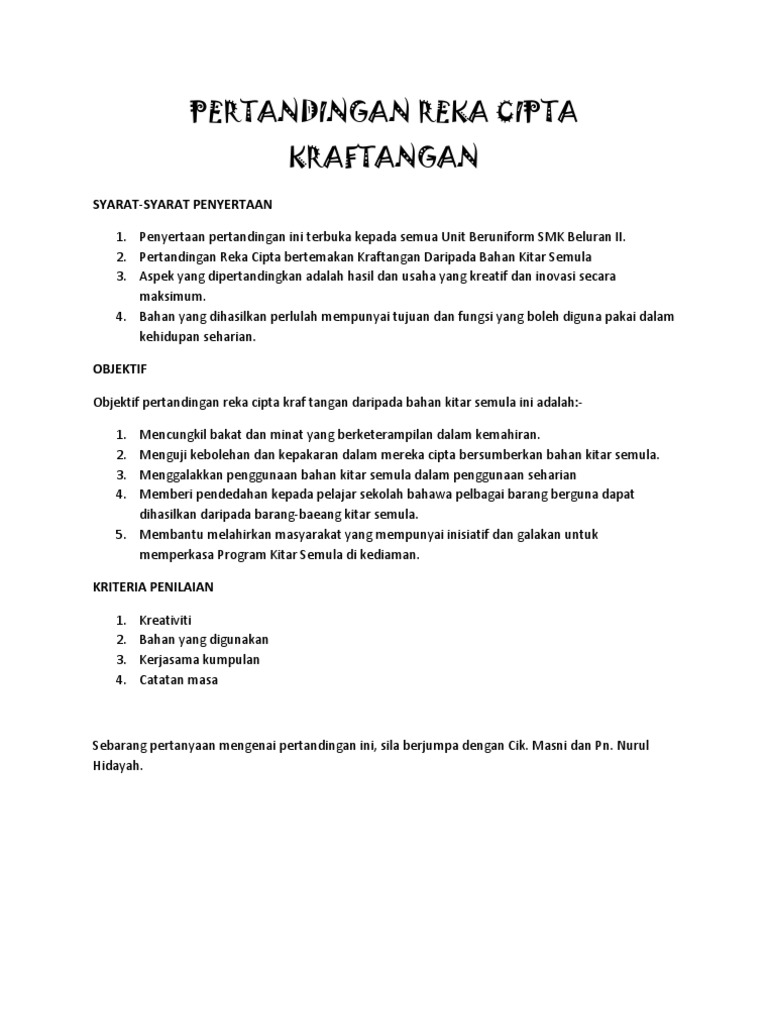 Syarat Penyertaan Pdf