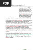 How Does Satellite Remote Sensing Work