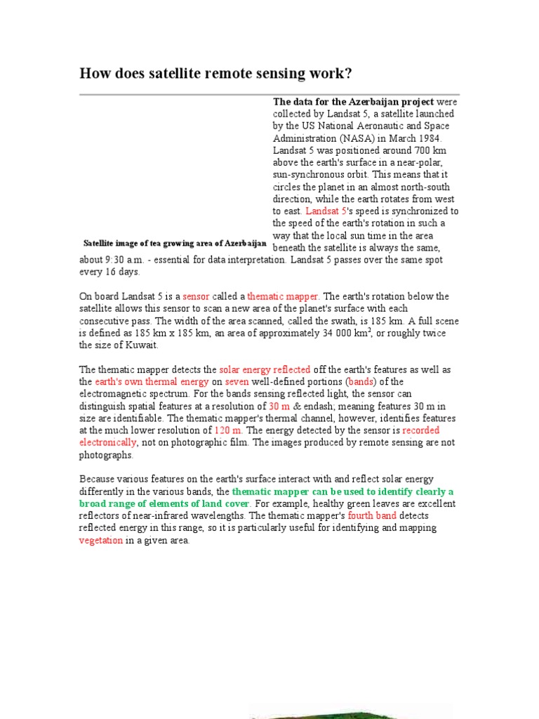 Understanding Satellite Remote Sensing | PDF | Geographic Information ...
