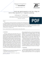 Dependence of The Electrical and Optical Properties On The Bias Voltage For Zno:Al Films Deposited by R.F. Magnetron Sputtering