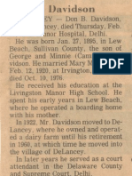 Don B Davidson SR Obituaries Thursday Feb 17 1983