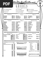 Vampire The Masquerade Character Sheet