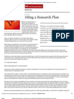 Writing Research Plans - Tips for Faculty Jobs