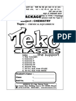 CHEMICAL EQUILIBRIUM STUDY PACKAGE