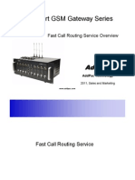 Multi-Port GSM Gateway Series: Fast Call Routing Service Overview