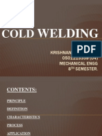 Welding: Krishnanand Prasad 0501213359 (04) Mechanical Engg 8 Semester