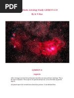 Download Learn Hindu Astrology Easily LESSON 6-10 by K N Rao by M K Mishra SN137711460 doc pdf