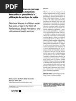 Dçs diarréicas em menores 5 anos no PE