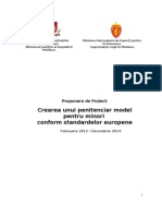 Crearea Unui Penitenciar Model Pentru Minori Conform Standardelor Europene