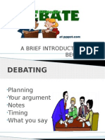 A Brief Introduction For Beginners: Debating