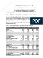 Factores de Conversao A TEP