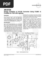 Design Guideline of AC-DC Converter Using FL6961 & FL6300A For 70W LED Lighting